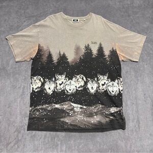 Kith Monday Program Wolves Tee Men’s Large Streetwear FLAWED